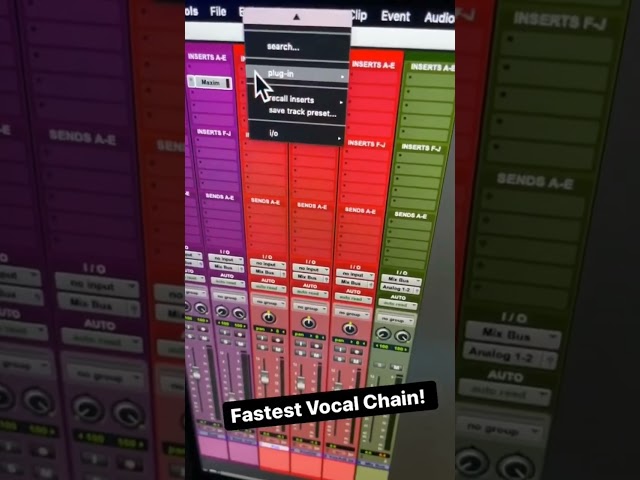 I love this feature in ProTools! 😎 This is the fastest way to set up your vocal chain