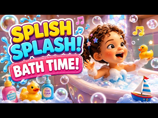 Splish Splash Bath Song #bathsong #kidssongs #kidssong #funsongsforkids #songs