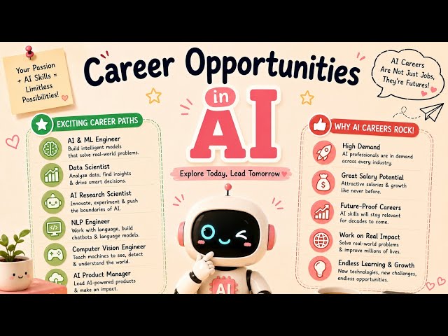 Career Opportunities in AI | Top AI Careers, Skills & Jobs You Should Know in 2026 🤖💻