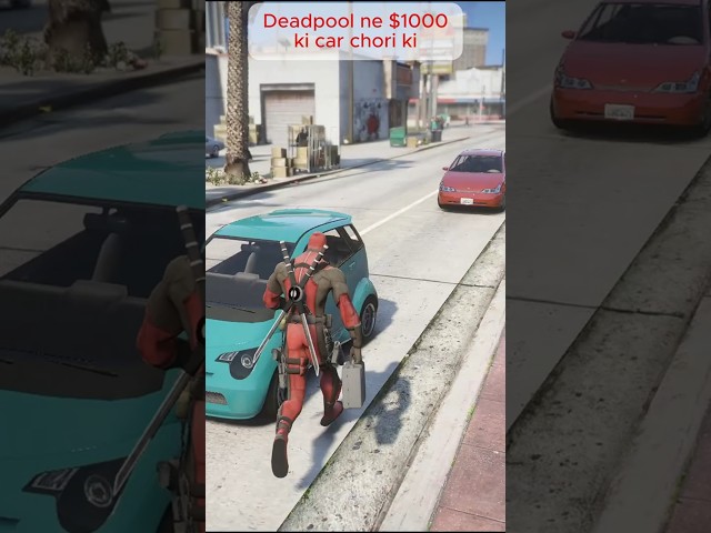 Deadpool in gtav #shorts #shortsvideo #viralvideos #gta5 #ytshorts #gta #trendingshorts #viralshorts