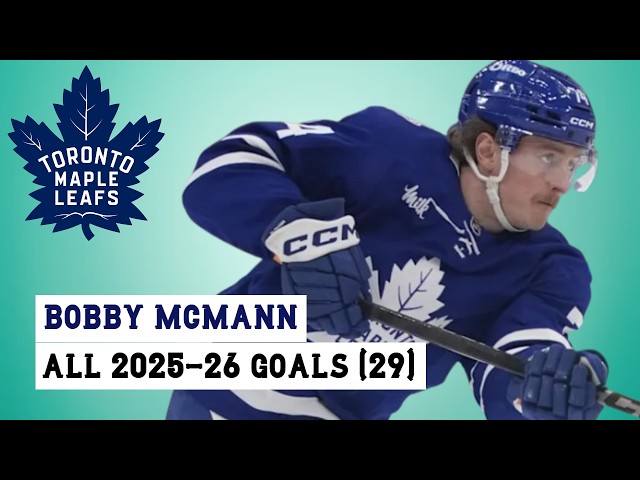 Bobby McMann (#74) All 29 Goals of the 2025-26 NHL Season