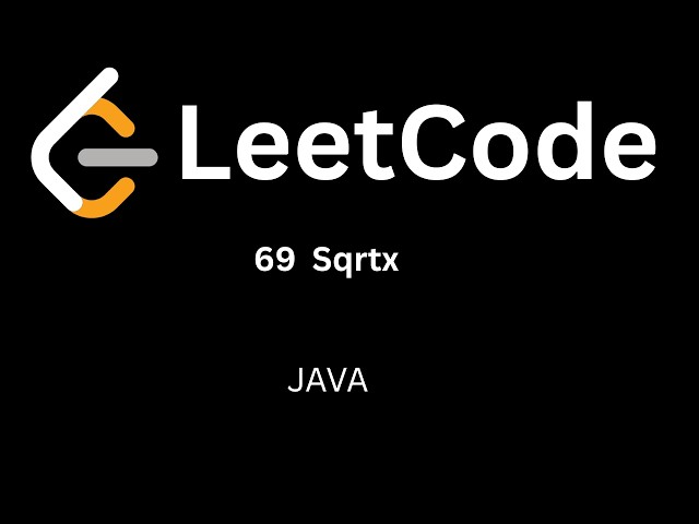 LeetCode 69 (Hindi) | Find Square Root in $O(\log x)$ Time! | Java DSA Interview Question