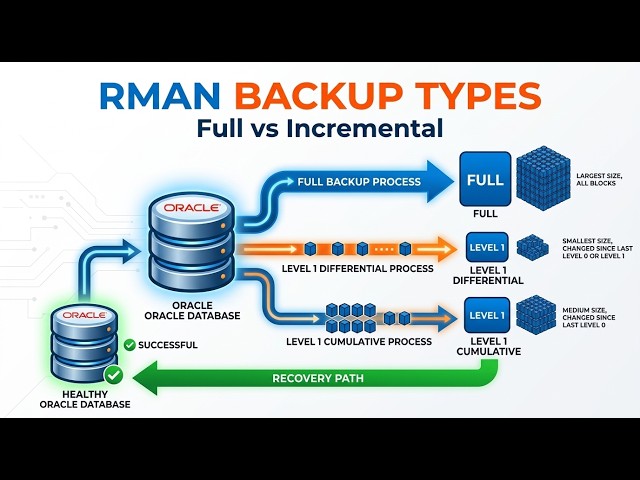 Oracle RMAN Backup Types Explained | Full, Level 0, Differential & Cumulative