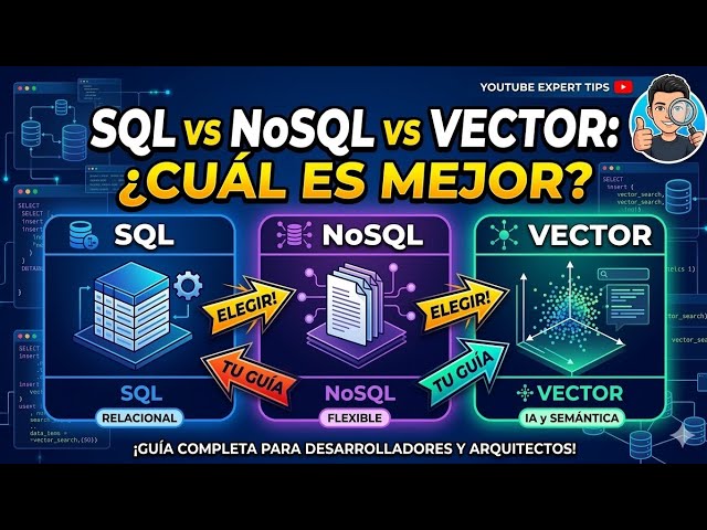 SQL vs NoSQL vs Vector: ¿Cuál elegir en 2026? 🚀