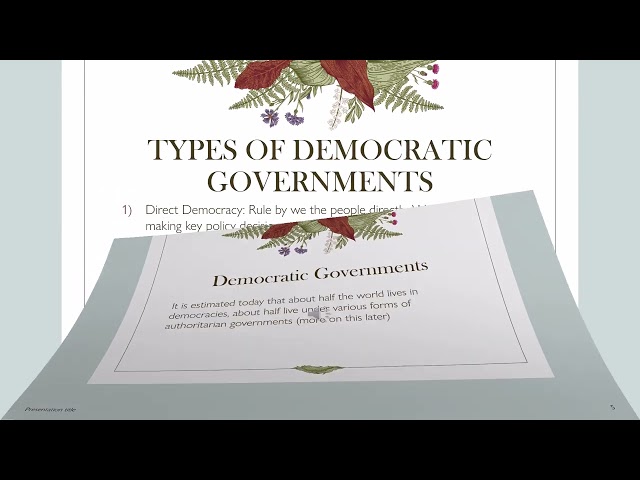Government: Its Nature and Functions (YouTube)