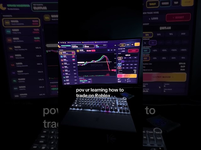 Learn how to trade on Roblox! Game: stock madness #roblox #robloxgames