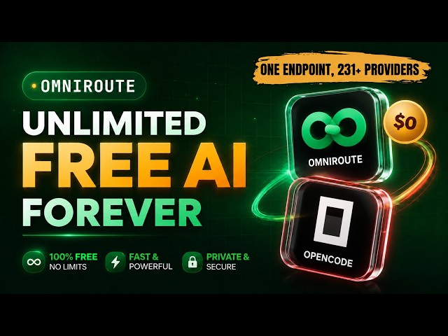 OmniRoute + OpenCode: 100% Free AI Coding Setup, Free AI Gateway - Claude Code Alternative Free