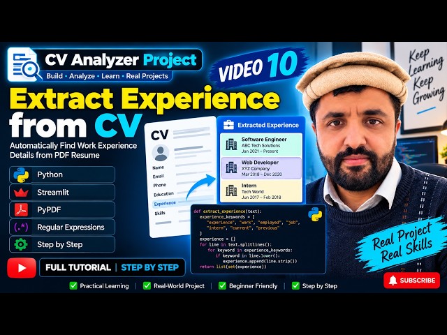 Video 10  CV Analyzer Extract Experience from CV