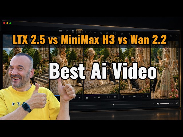 LTX 2.5 vs MiniMax H3 vs Wan 2.2: Which Is BEST? Huge Local AI Video Test in ComfyUI