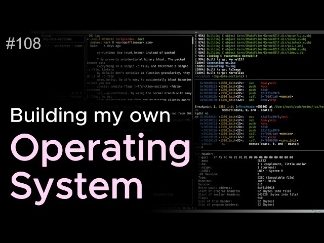 building my own operating system in c++ (week 108, kernel threads)