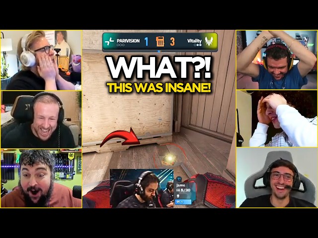 STREAMERS REACT to JAME's INSANE 1v4 NINJA DEFUSE AGAINST VITALITY!