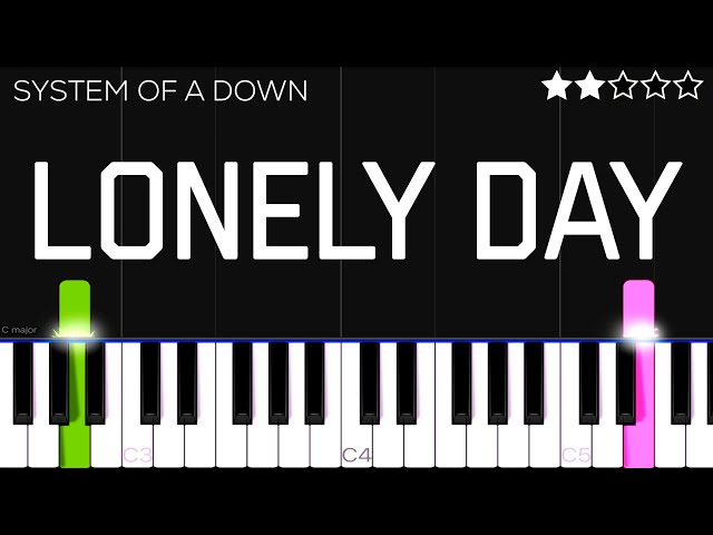 System Of A Down - Lonely Day | EASY Piano Tutorial