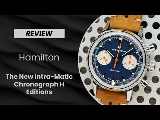 Ready To Race? The New Hamilton Intra-Matic Chronograph H Models are full of Vintage Racing Spirit.