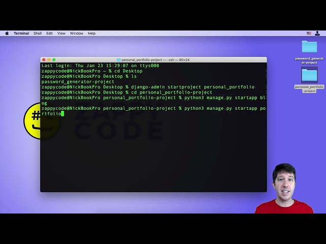 002  New Project and Apps | Full stack Development | Django | Python | Full Course |