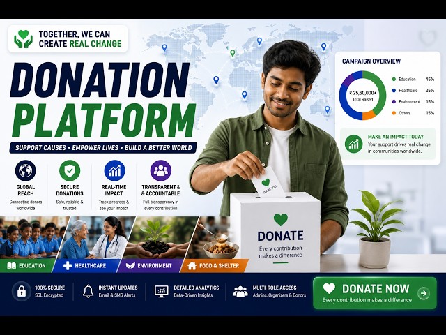 Donation Platform Using Java Spring Boot & React.js #DonationPlatform #springboot #finalyearprojects