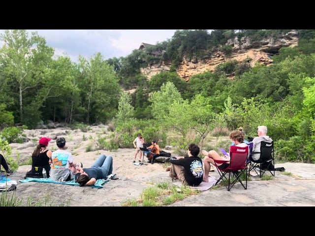 Strings in the Woods Behind the Scenes Music by a Cliff in Austin Texas