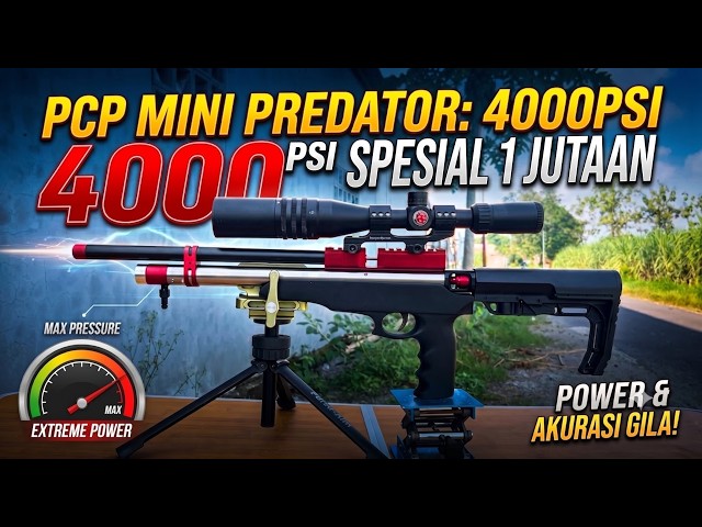 LATEST 2026 PCP RIFLE! MONEL MINI PREDATOR PCP 4000PSI, AFFORDABLE QUALITY MINI BIG GAME PCP PISTOL