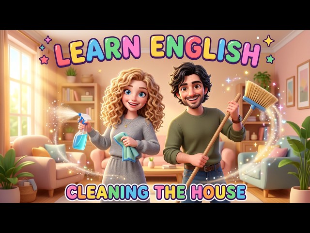 🗣️ Speak English Like a Native: Cleaning Day Dialogues! 🧹✨
