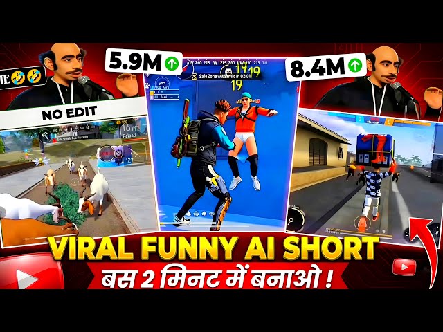 Free Fire Viral AI Short Editing 🔥 Best AI Video Editing Tutorial | FF AI Editing Tips