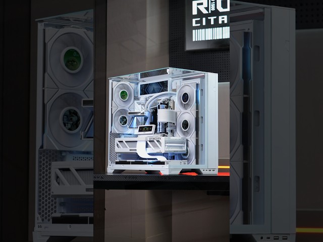 🔥 Ultimate White Gaming PC Build! | Ryzen 7 9800X3D + RTX 5080 White Beast 🤍⚡ #Shorts