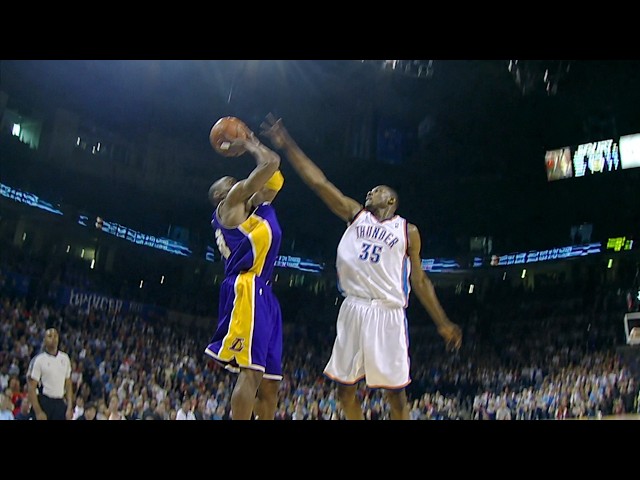 Perfect defense but the shot gets increasingly more unstoppable