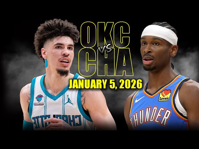 Oklahoma City Thunder vs Charlotte Hornets Full Game Highlights – January 5, 2026 | NBA Season