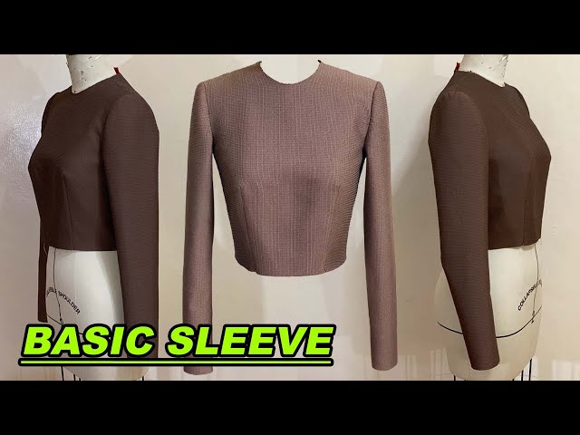 BASIC SLEEVE PATTERN MAKING | SET IN SLEEVE/ DARTED SLEEVE | BASIC PATTERN MAKING | LA MODÉLISTE