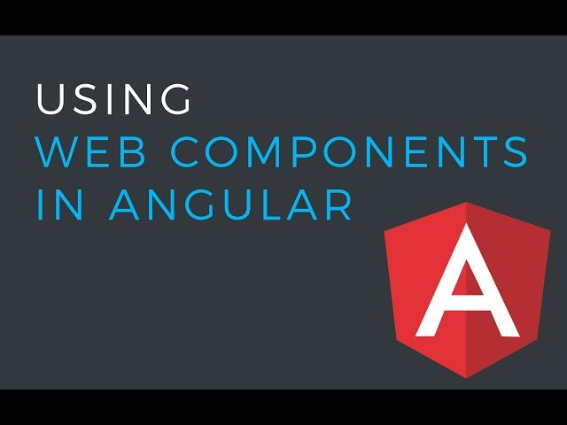 Using Web Components in an Angular project