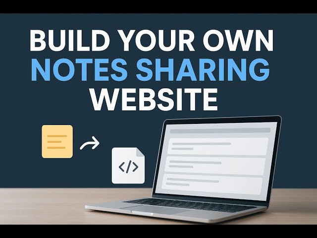 notes sharing platform@ApnaCollegeOfficial@CodeWithHarry