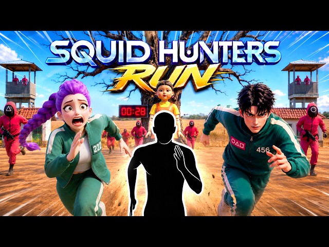 ESCAPE THE SQUID HUNTERS 🏃 4K Interactive Warm Up | High Quality Immersive Workout