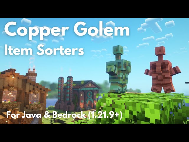 COPPER GOLEM ITEM SORTERS | Minecraft Tutorial | Java & Bedrock 26.2
