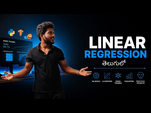 Machine Learning in Telugu | Simple Linear Regression Explained