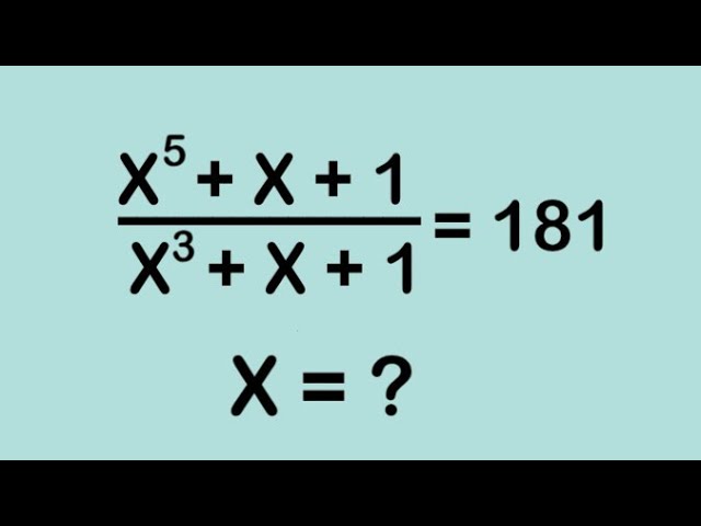 A Nice olympiad Algebra Question l Find all solutions l Math Olympiad 