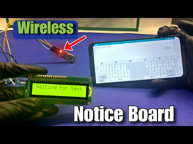 DIY Wireless Notice Board with Arduino & Bluetooth 📢 | Step-by-Step Tutorial