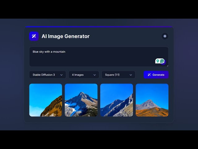 How to Build an AI Image Generator Using HTML, CSS, and JavaScript | Free Source Codes
