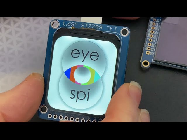EYE SPI with my little eyes ... a 1.69" TFT with Flex Connector!