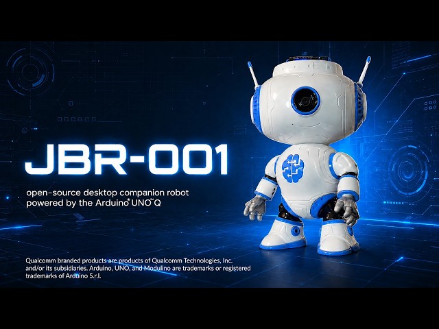 JBR-001 - an open-source desktop companion robot powered by the Arduino® UNO™ Q