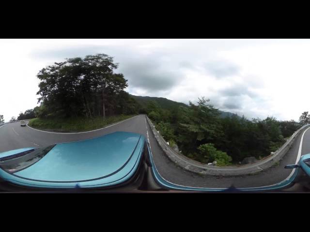 【360度 車載動画】 2015年7月31日　70秒で登るいろは坂　【Thetaタイムラプス】
