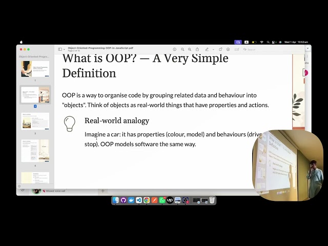 Student Presentation | OOP introduction | Modern WMA Batch18