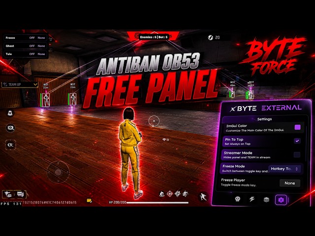 NEW PC PANEL UPDATED OB53💻 PANEL FOR FREE AIMBOT FREE FIRE 🎯 AIMBOT AI | 100% SAFE AND ANTIBAN ✅