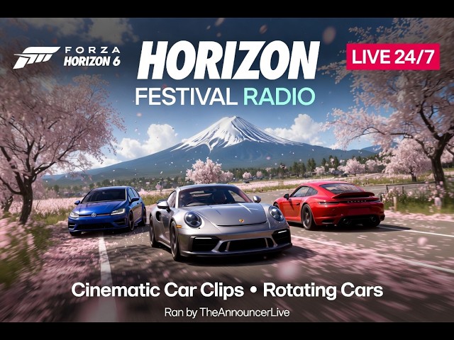 LIVE: Forza Horizon 6 Radio Station 🌟 Cinematic Car Clips | Horizon Festival Radio