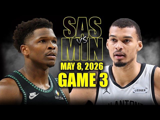 San Antonio Spurs vs Minnesota Timberwolves Full Game 3 Highlights - May 8, 2026 | NBA Playoffs