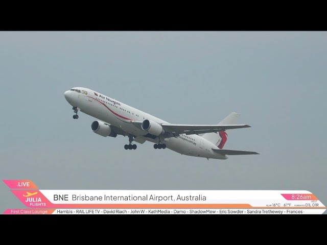 🔴LIVE Watch EMIRATES A380 @ BRISBANE AIRPORT Plane Spotting + ATC - 22.8.26🔴
