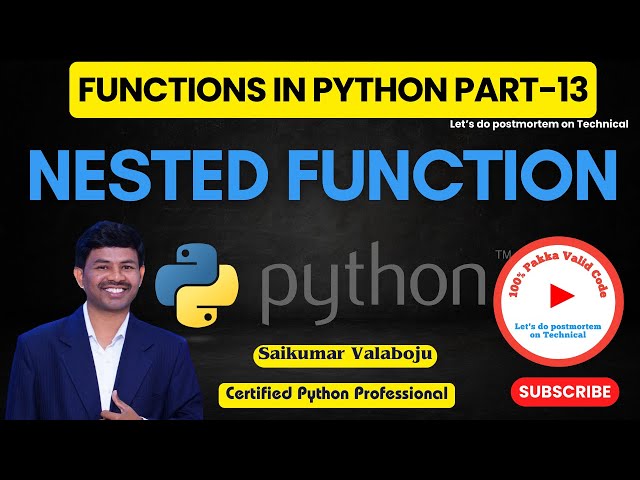 96. Nested Functions in Python – Explained with Examples