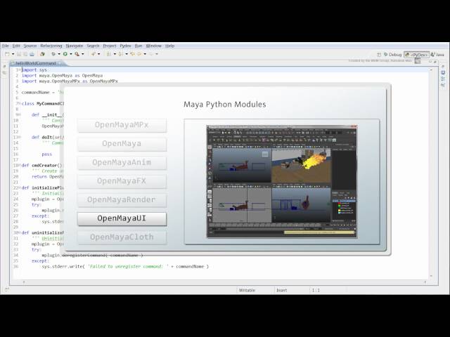 Loading and executing a Python plug-in in Maya