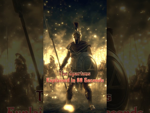 The Spartans Explained in 60 Seconds | The Legendary Warriors of Ancient Greece ⚔️