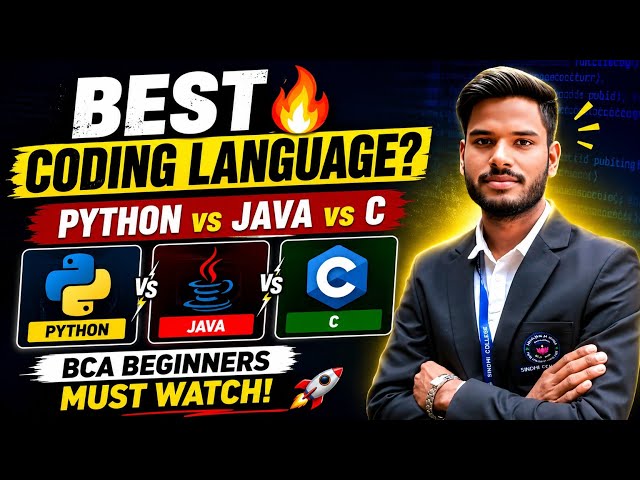 Best Coding Language for BCA Beginners in 2026? 🤯 Python vs Java vs C || Complete Guide 