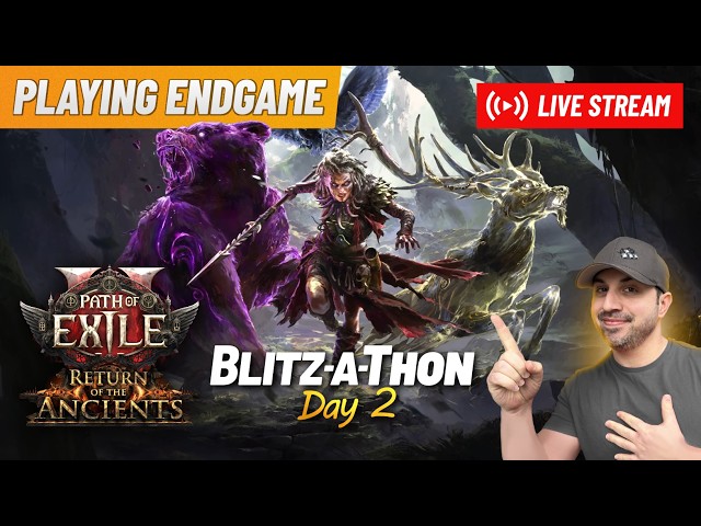 Blitz-A-Thon Day 2... Path of Exile 2 Endgame MAPPING... Spirit Walker Cocaine Bear 3.0! LETS GO!!