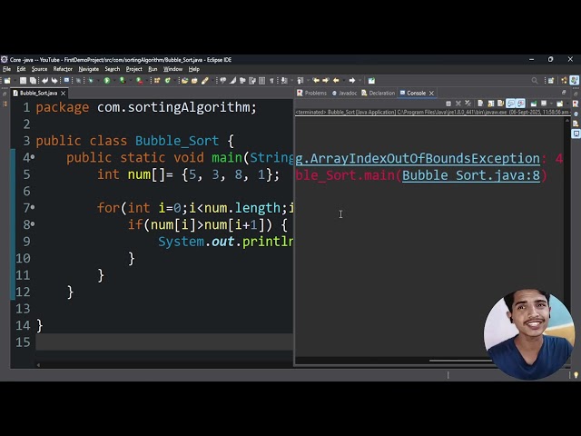 Java Tutorial - Bubble Sort