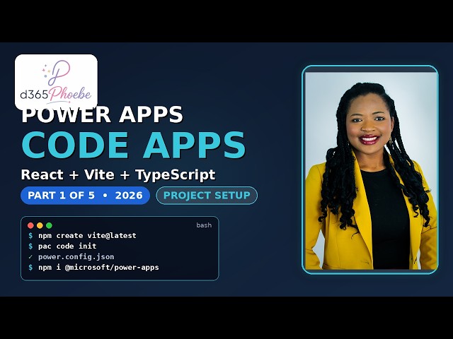 Build a Power Apps Code App from Scratch React + Vite + TypeScript — Part 1